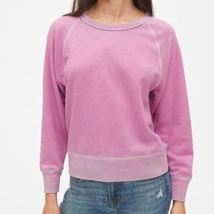 NWT! GAP Pink Vintage Soft Pull Over Sweatshirt